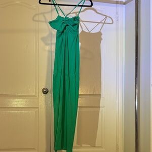 l*space Emerald Green Maxi Dress with Spaghetti Straps